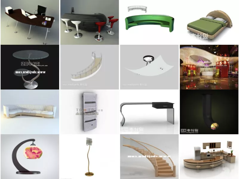 Top 28 Curved 3D Models Newest 2022