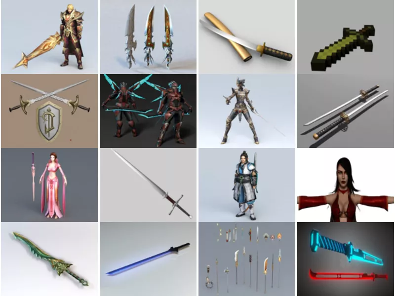 Top 28 Sword 3D Models Resources Most Popular 2022