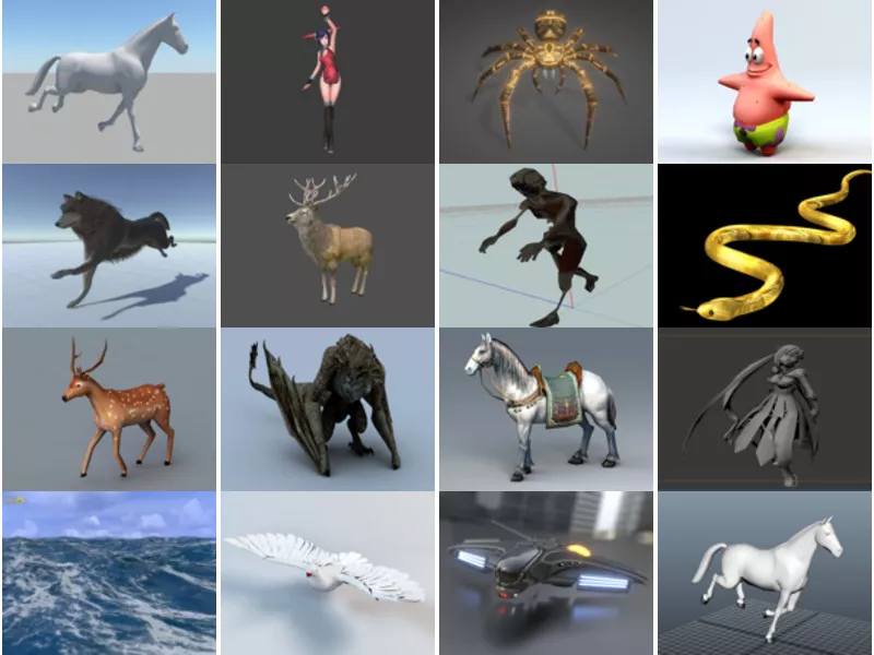 Top 28 Animated 3D Models for Free Most Viewed 2022