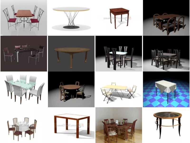 Top 28 Dining Table 3D Models Stuff Most Viewed 2022