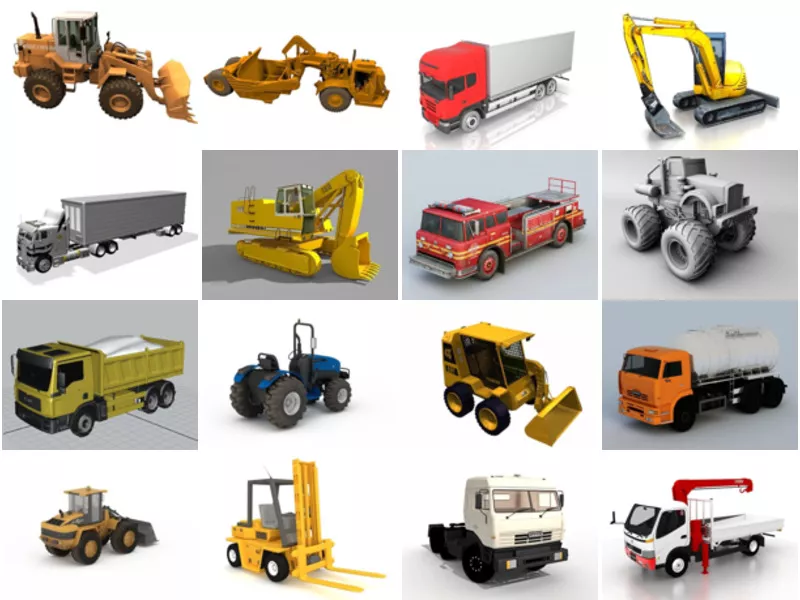 Top 28 Engineering Vehicles 3D Models for Rendering Most Popular 2022