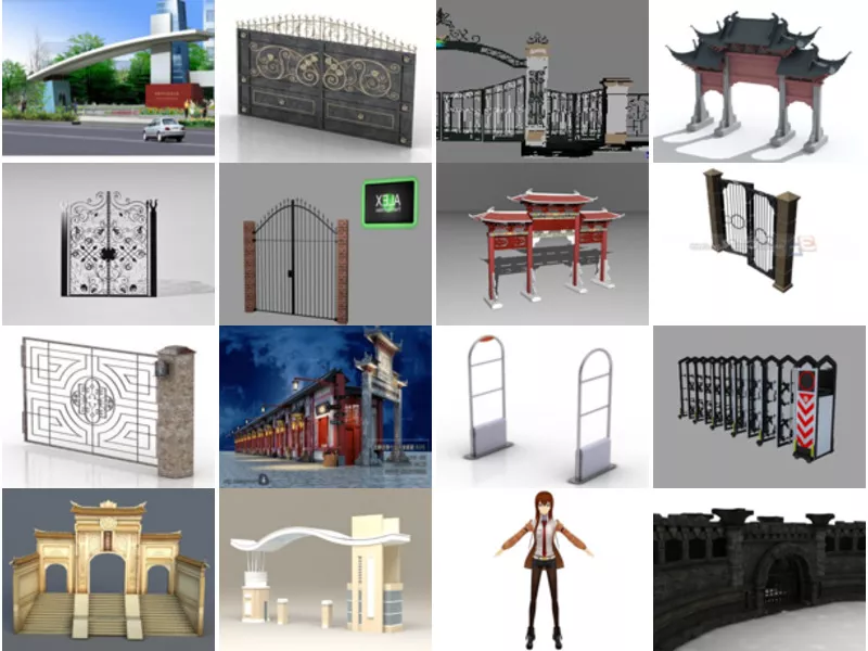 Top 28 Gate 3D Models Most Popular 2022