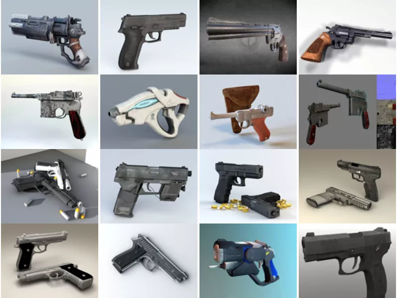 Top 28 Handgun 3D Models Stuff Most Popular 2022