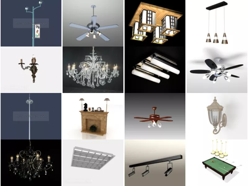 Top 28 Lights 3D Models Most Popular 2022