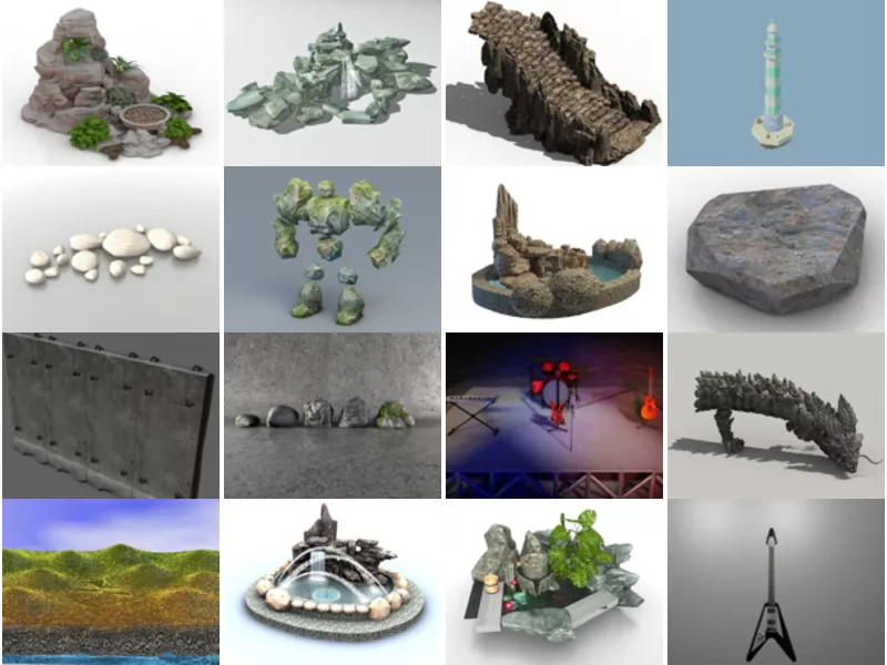 Top 28 Rock 3D Models Resources Most Popular 2022