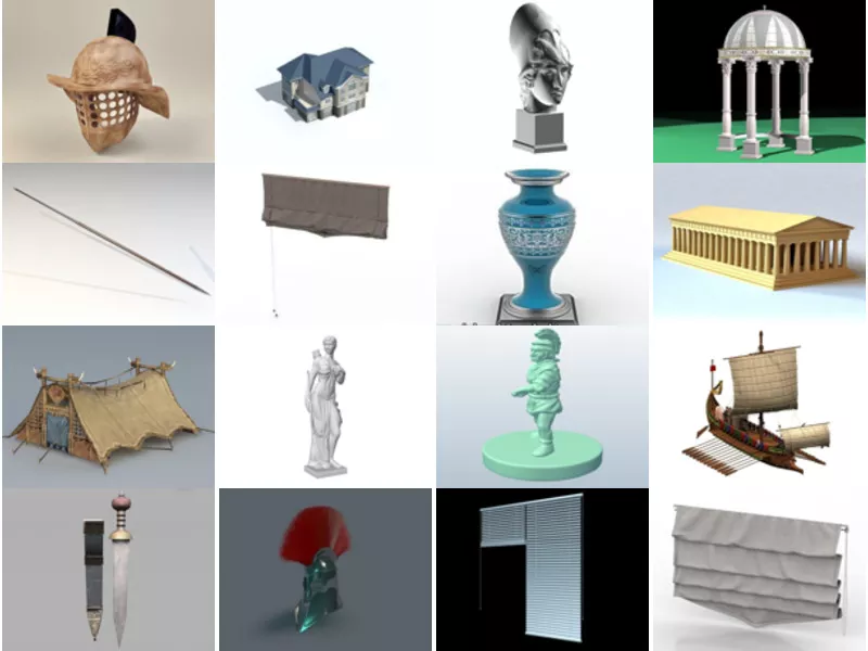 Top 28 Roman 3D Models for Design Most Viewed 2022