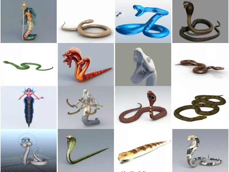Top 28 Snake 3D Models Stuff Most Viewed 2022