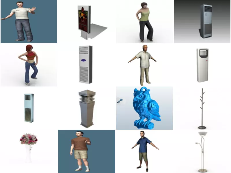 Top 28 Standing 3D Models for Design Most Popular 2022