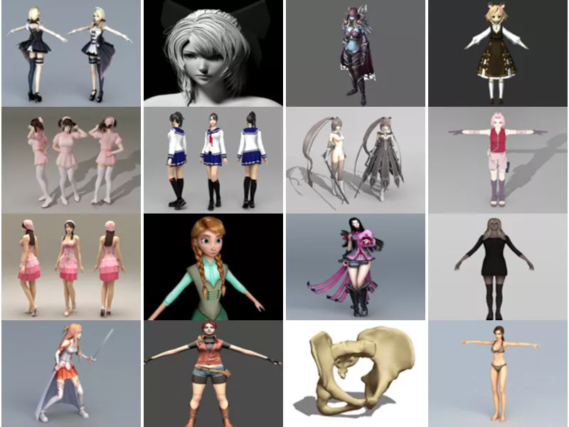 Top 29 Female 3D Models Stuff Most Viewed 2022