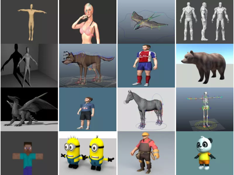 Top 29 Rigged 3D Models for Free Most Viewed 2022