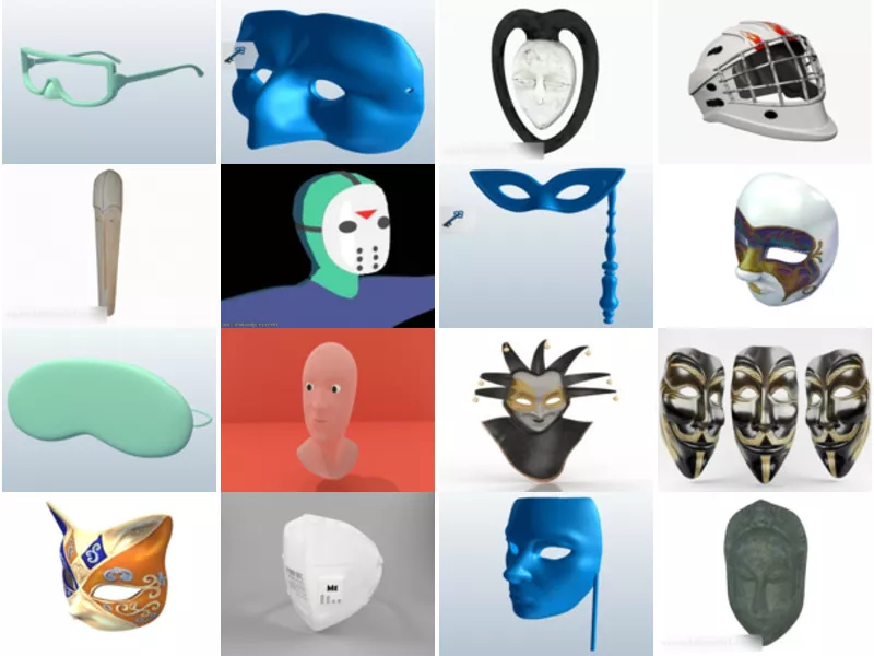 Top 29 Mask 3D Models for Rendering Most Popular 2022