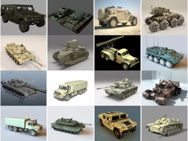 Top 29 Military Vehicle 3D Models Most Popular 2022