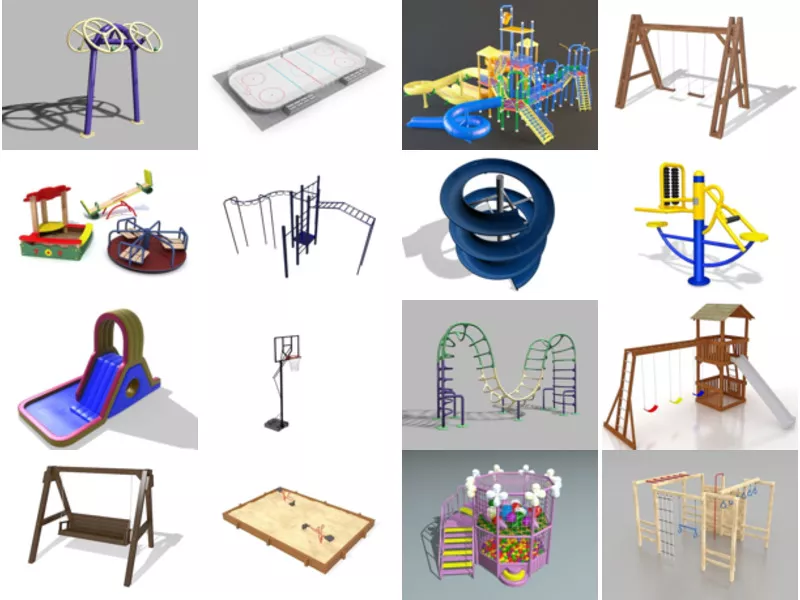 Top 29 Playground Equipment 3D Models Stuff Most Viewed 2022