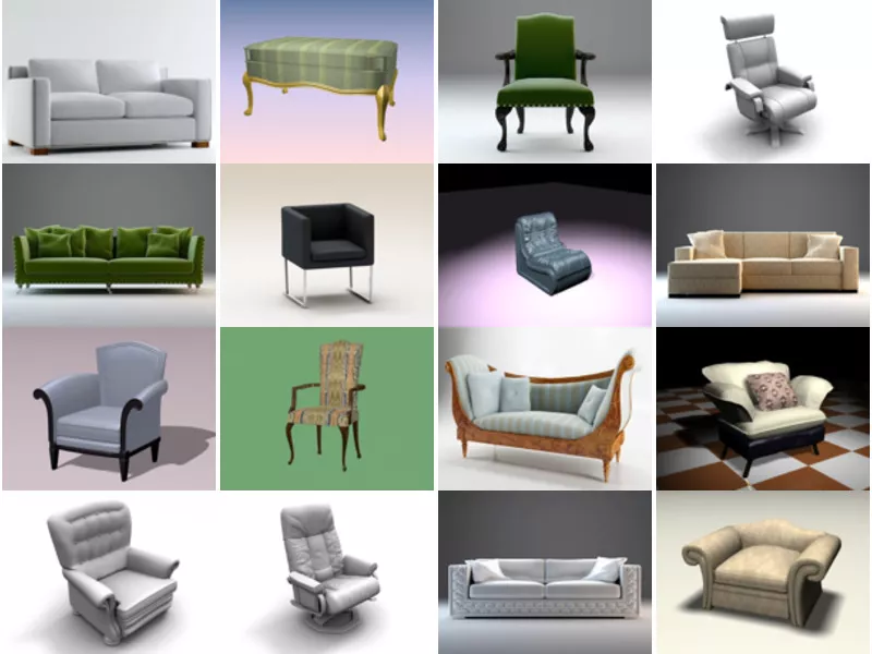 Top 29 Upholstered 3D Models Resources Most Viewed 2022