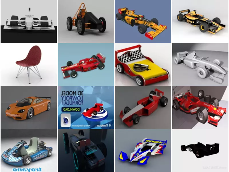 Top 30 F1 Car 3D Models Newest 2022