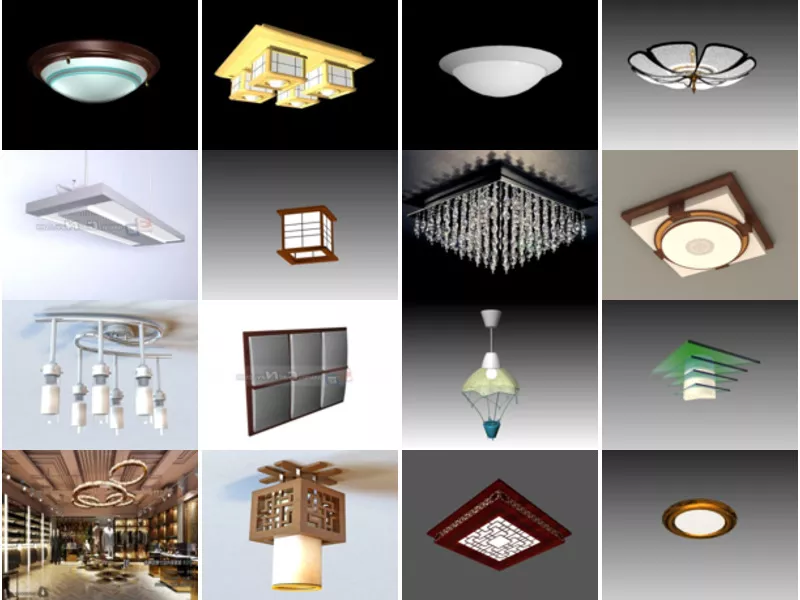 Top 30 Ceiling Lamp 3D Models Stuff Most Viewed 2022