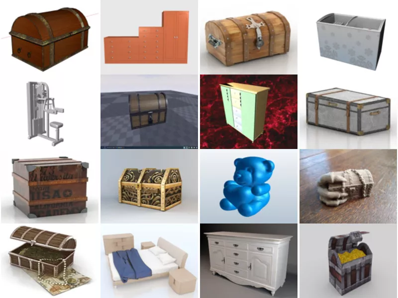 Top 30 Chest 3D Models Most Viewed 2022
