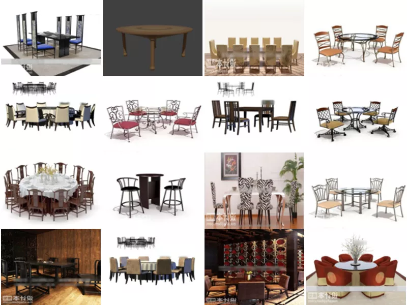 Top 30 Dinning Table 3D Models Resources Most Viewed 2022