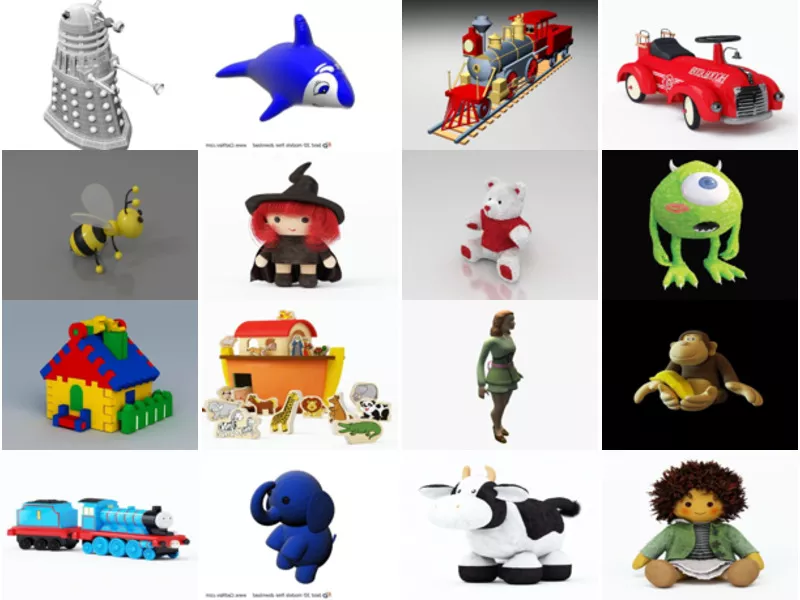 Top 30 Doll 3D Models for Free Most Viewed 2022