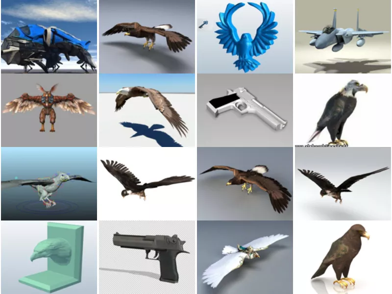 Top 30 Eagle 3D Models Resources Most Viewed 2022