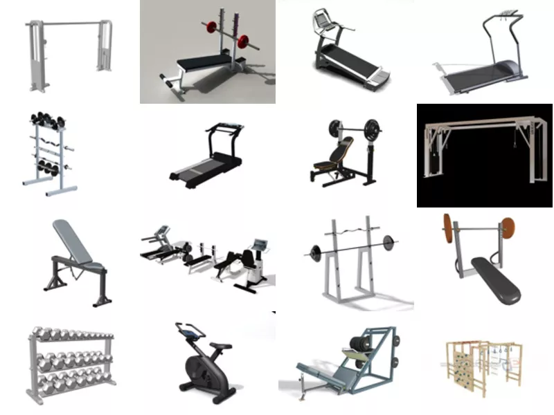Top 30 Exercise Equipment 3D Models for Rendering Most Popular 2022