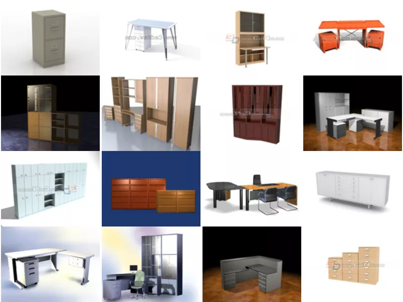 Top 30 Filing Cabinets 3D Models Most Popular 2022