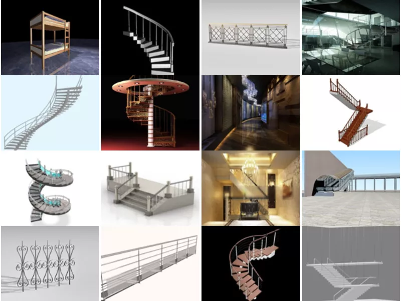 Top 30 Handrail 3D Models Most Popular 2022