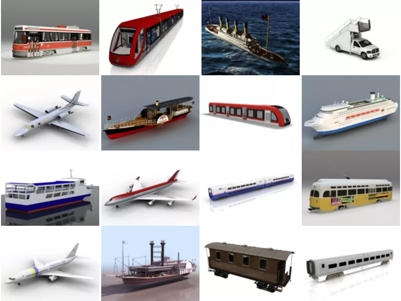 Top 30 Passenger 3D Models Most Viewed 2022