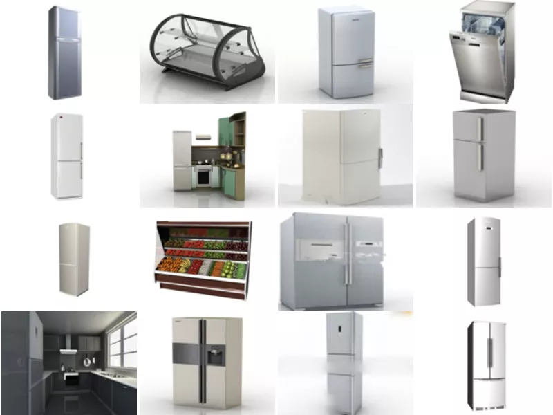 Top 30 Refrigerator 3D Models Most Popular 2022