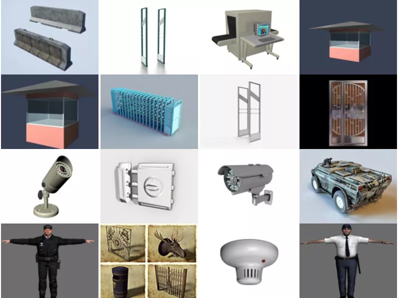 Top 30 Security 3D Models for Design Most Viewed 2022