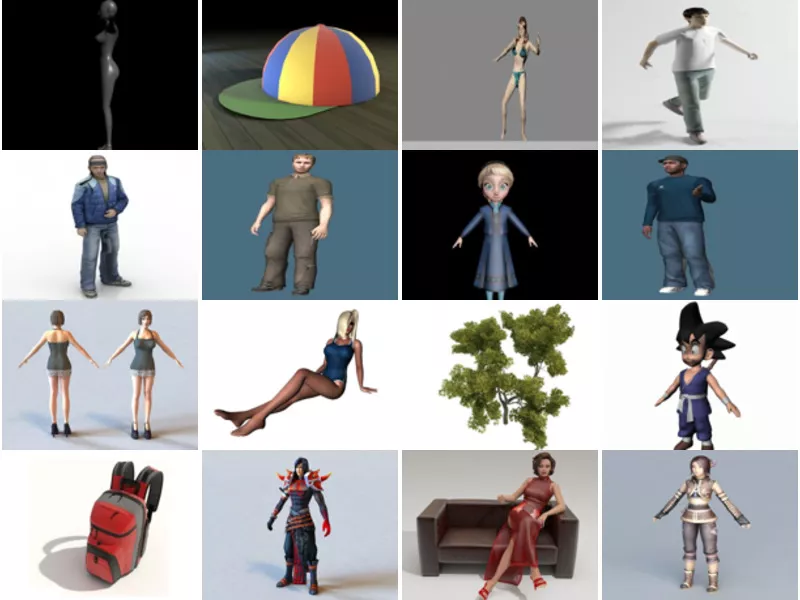 Top 30 Young 3D Models Most Viewed 2022