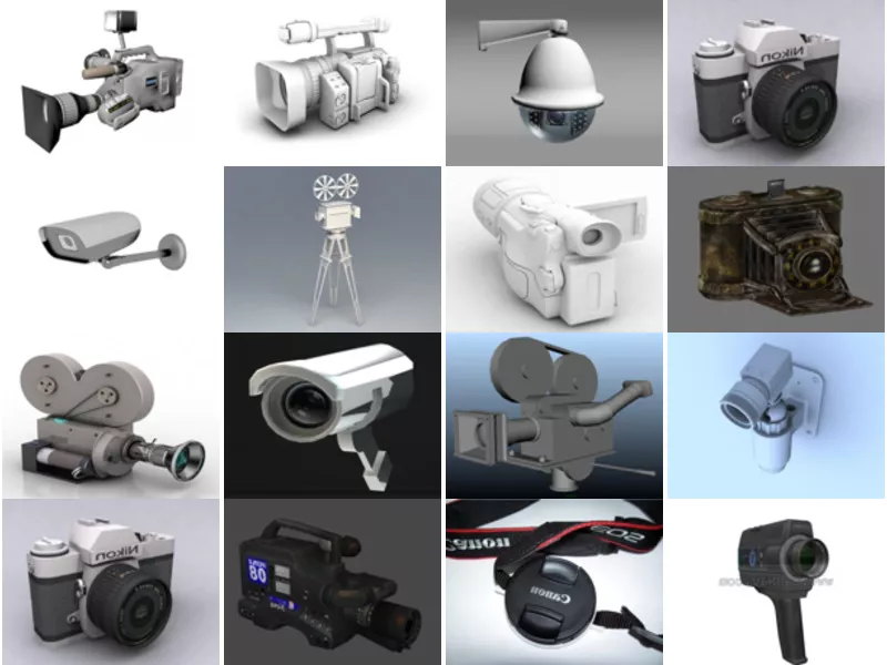Top 31 Camera 3D Models Most Popular 2022
