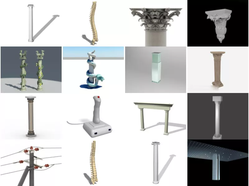 Top 31 Column 3D Models Most Popular 2022