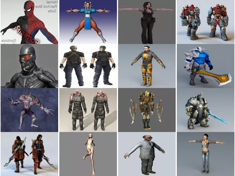 Top 31 Game Character 3D Models Resources Most Popular 2022