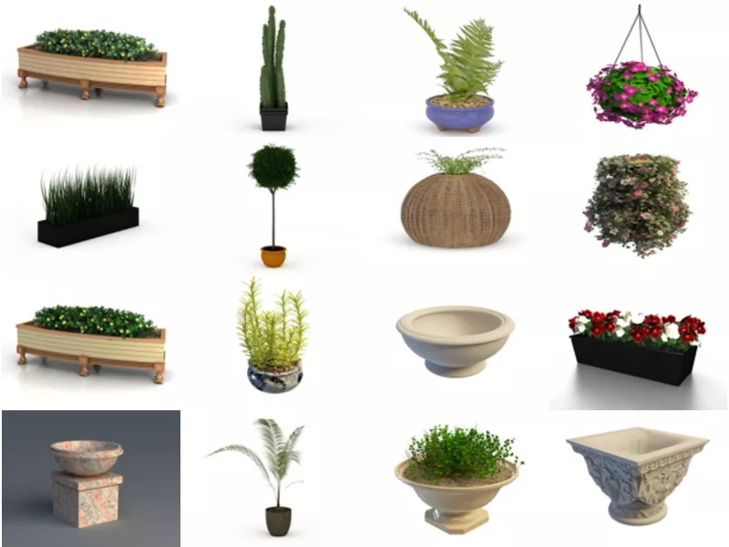Top 31 Garden Planter 3D Models Most Viewed 2022
