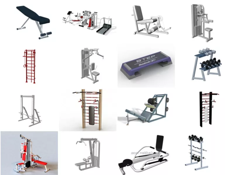 Top 31 Gym Equipment 3D Models for Rendering Most Popular 2022