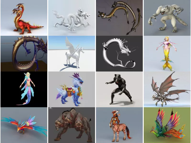Top 31 Legendary Creature 3D Models for Design Most Popular 2022