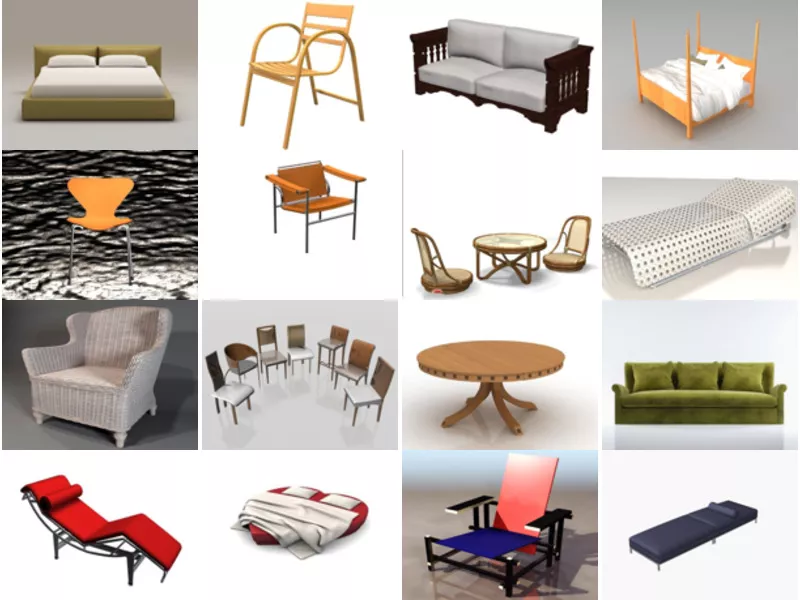 Top 31 Modern Furniture 3D Models for Free Most Viewed 2022
