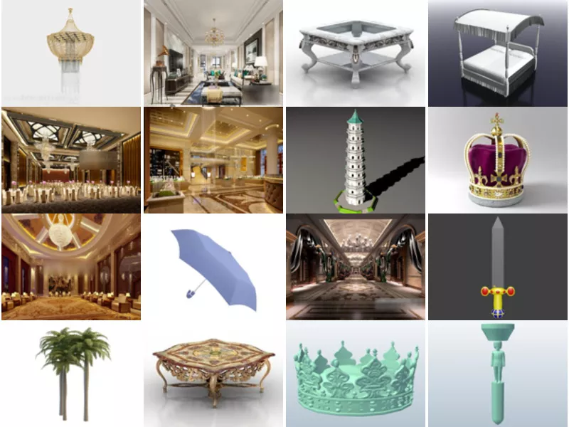 Top 31 Royal 3D Models for Design Most Viewed 2022