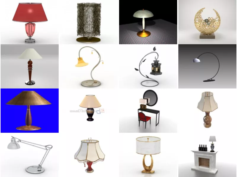 Top 31 Table Lamp 3D Models for Design Most Popular 2022