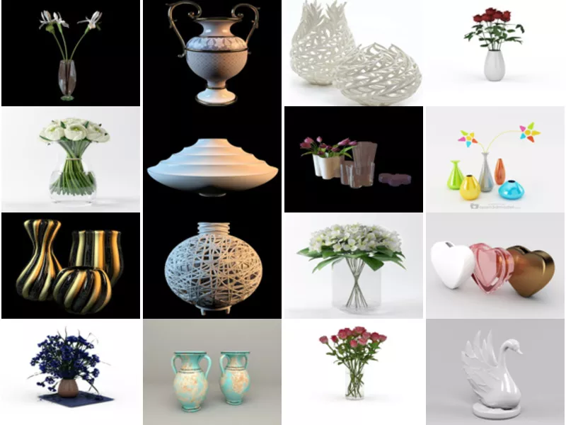 Top 31 Vases 3D Models for Rendering Most Popular 2022