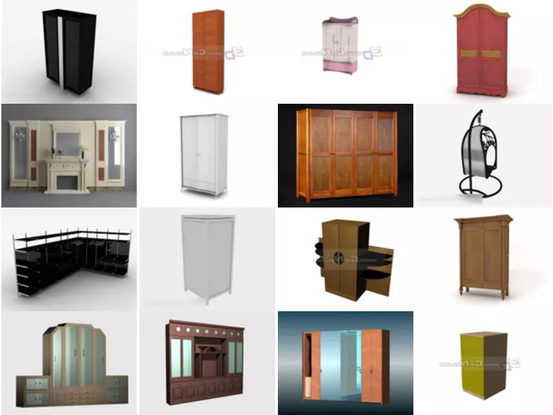 Top 31 Wardrobes 3D Models for Rendering Most Popular 2022
