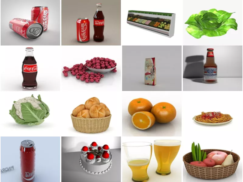 Top 32 Food 3D Models for Design Most Popular 2022