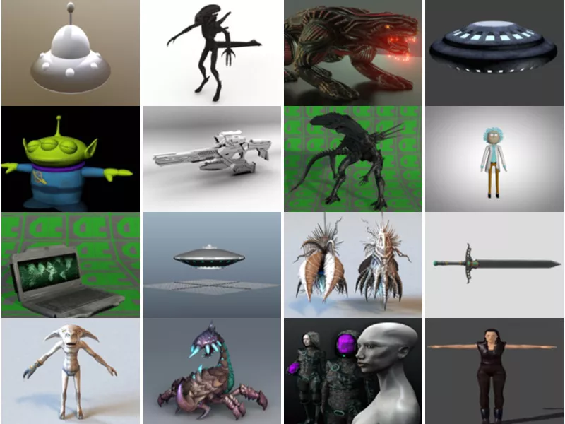 Top 32 Alien 3D Models Stuff Most Viewed 2022
