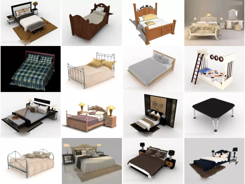 Top 32 Bedding 3D Models for Rendering Most Popular 2022