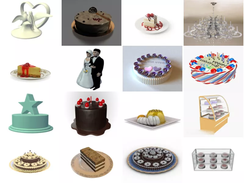 Top 32 Cake 3D Models Most Popular 2022