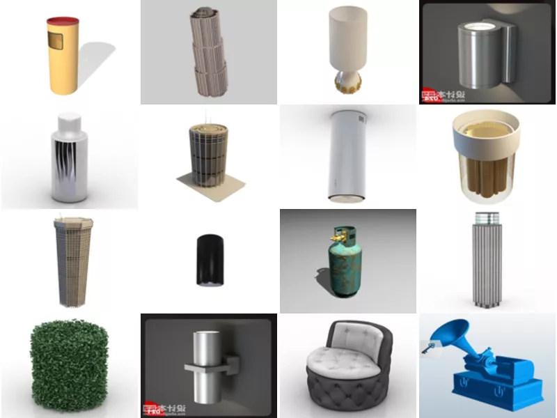 Top 32 Cylinder 3D Models Most Viewed 2022