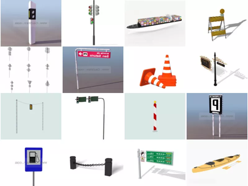 Top 32 Traffic 3D Models for Design Most Viewed 2022
