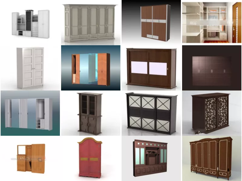 Top 32 Wardrobe 3D Models Most Viewed 2022