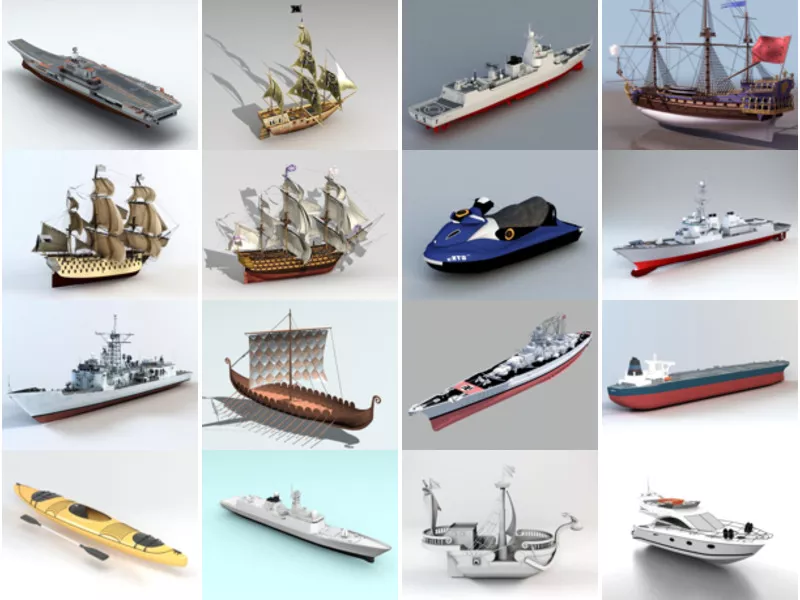 Top 32 Watercraft 3D Models Most Popular 2022
